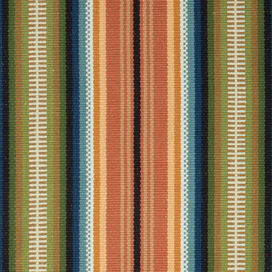 A historic American design offered in two colorways. #51-A is pumpkin, mustard, blue, green, rust, putty and black stripes. Available as a runner and may be seamed to any size.