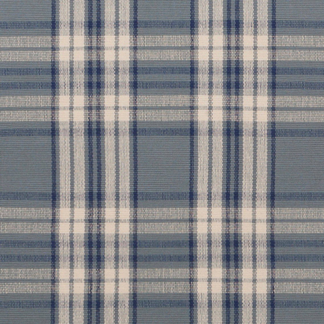 Kentwood #556 is a traditional blue plaid design featuring a medium blue background with cream and navy stripes. Beautiful in a beach or coastal home, or add a bit of country to your kitchen with a runner.