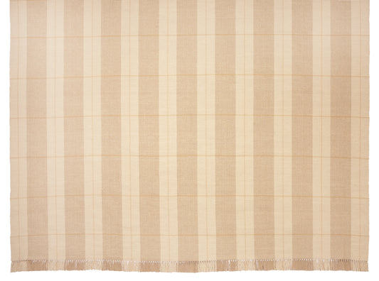 Milford #10-B is a classic neutral plaid design available in area rug sizes. Tan and natural  background with tan window panes. Adds an elegant and interesting element to your floors while remaining neutral.