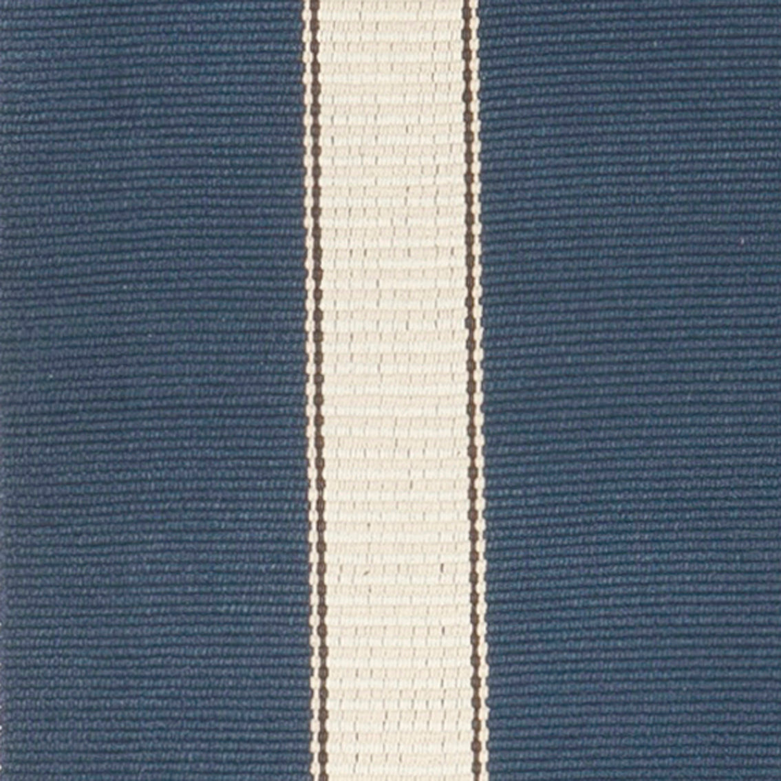 Pennsylvania Bars #21 features a natural stripe on navy blue background. Runners include one wide stripe on each side of the rug, while area rug sizes include two stripes per side. This very traditional design is a classic that never goes out of style.