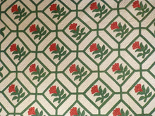 Antique Quilt - Floral Applique within Pieced Maze