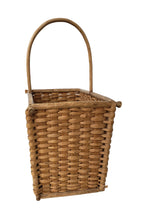 Vintage Tall Rectangle Basket with Handle