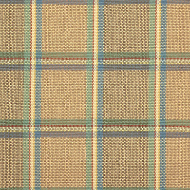 Amagansett #217-C is a versatile windowpane plaid of blue, green, cream, and rust stripes on a sandy background. With hints of blue, green and red and the neutral background, Amagansett coordinates with almost any color palette and is available in runners and area rug sizes up to 9 feet x 12 feet.