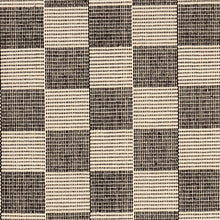 A traditional checkerboard pattern in classic charcoal and beige. Not as harsh as black and white but still within that neutral color palette. Coordinates with all decorating styles from modern to traditional. Available in virtually every size from runners to room size area rugs.