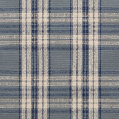 Kentwood #556 is a traditional blue plaid design featuring a medium blue background with cream and navy stripes. Beautiful in a beach or coastal home, or add a bit of country to your kitchen with a runner.